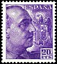 Spain 1948 Franco 20 CTS Violet Edifil 1047